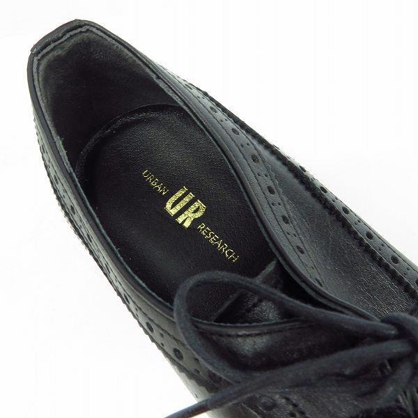 実際に弊社で買取させて頂いたURBAN RESEARCH/アーバンリサーチ 外羽根ウイングチップシューズ wh63-1hy003/26.0の画像 4枚目