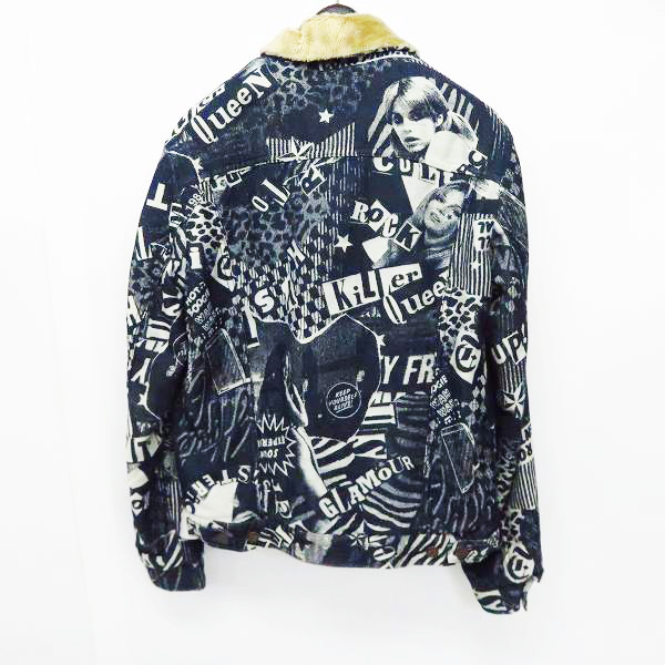 HYSTERIC GLAMOUR/ヒステリックグラマー 裏ボア 総柄 ジャケット