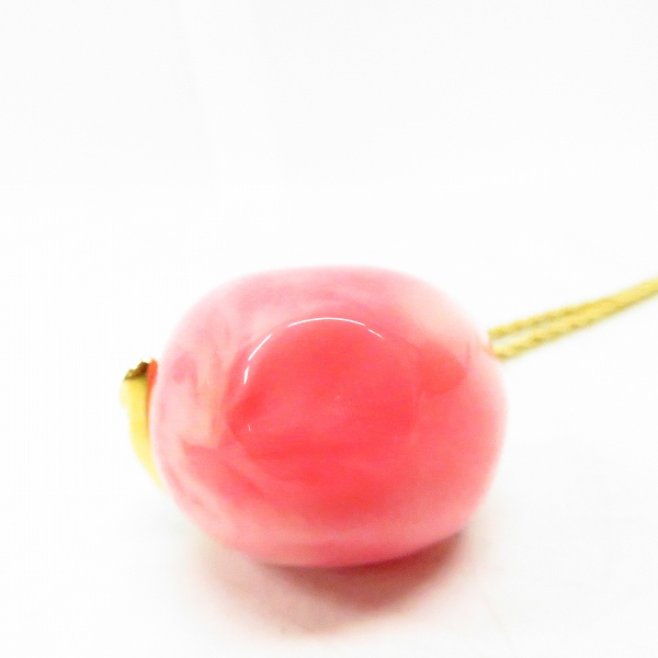 実際に弊社で買取させて頂いたKENNETH JAY LANE/ケネスジェイレーン りんご/アップル ネックレス ラインストーンの画像 2枚目