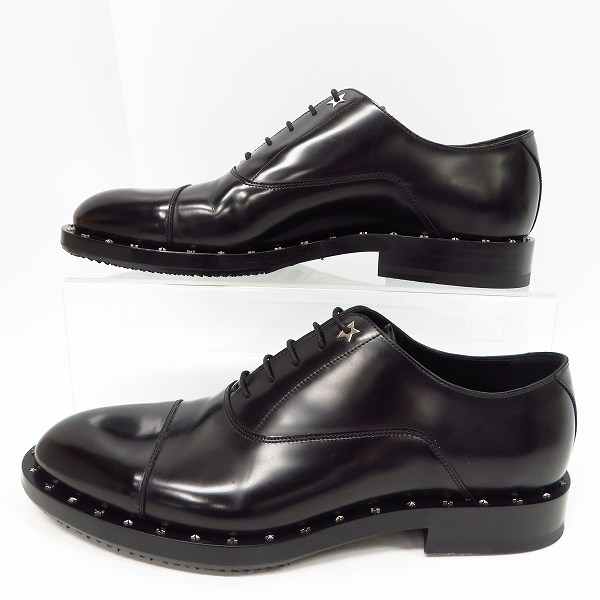 実際に弊社で買取させて頂いたJIMMY CHOO/ジミーチュウ FALCON スタースタッズ レザーシューズ/40.5の画像 3枚目