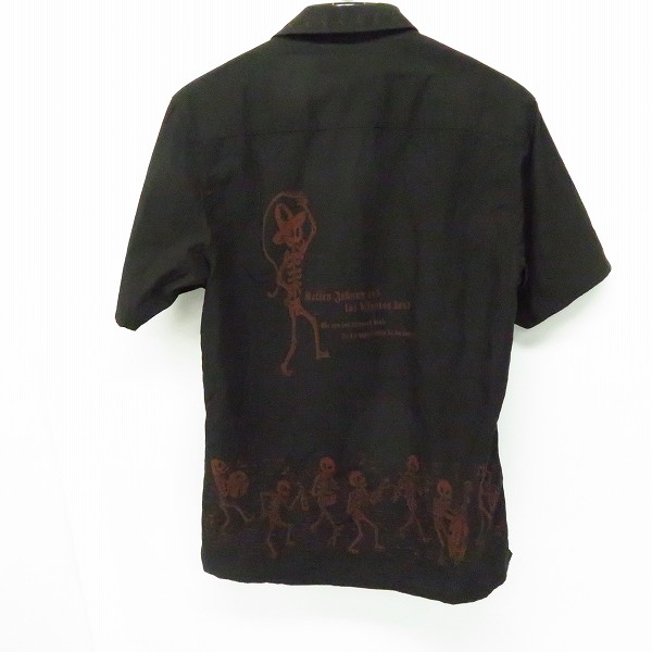 実際に弊社で買取させて頂いたlt&Cobra/ケルト&コブラ スカル オープンカラーシャツ 半袖シャツ/Mの画像 1枚目