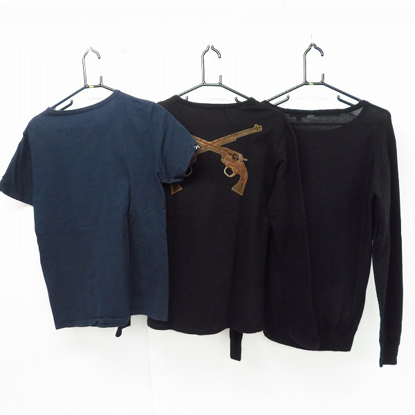実際に弊社で買取させて頂いたroar/ロアー×ジョンスメドレー ロアー×ドレストリップ 二丁拳銃/プリント等 カットソー/セーター 3点セットの画像 1枚目