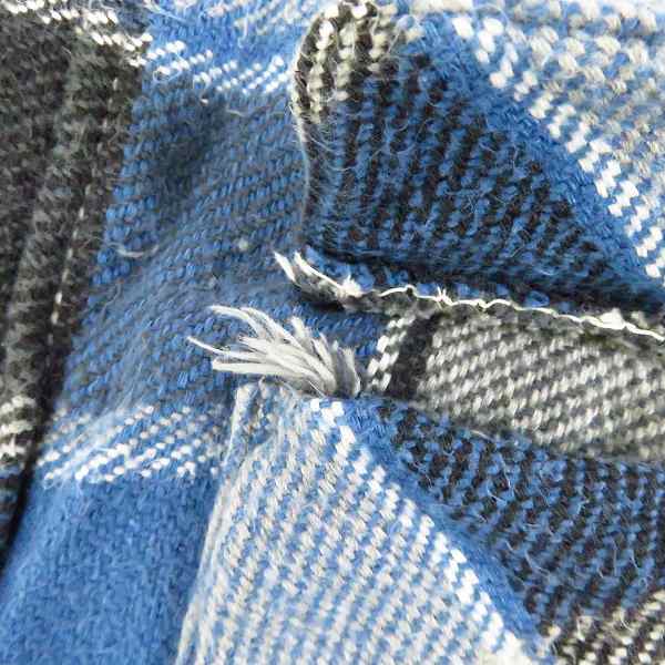 実際に弊社で買取させて頂いたDUBBLEWORKS/ダブルワークス フランネルシャツ ブルー/グレー/ホワイト 40の画像 4枚目