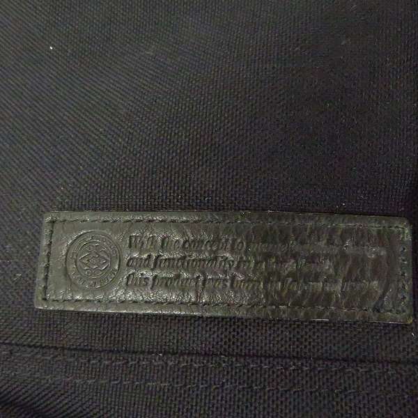 実際に弊社で買取させて頂いたmaster-piece/マスターピース レザー切替 ボディバッグ ブラックの画像 4枚目
