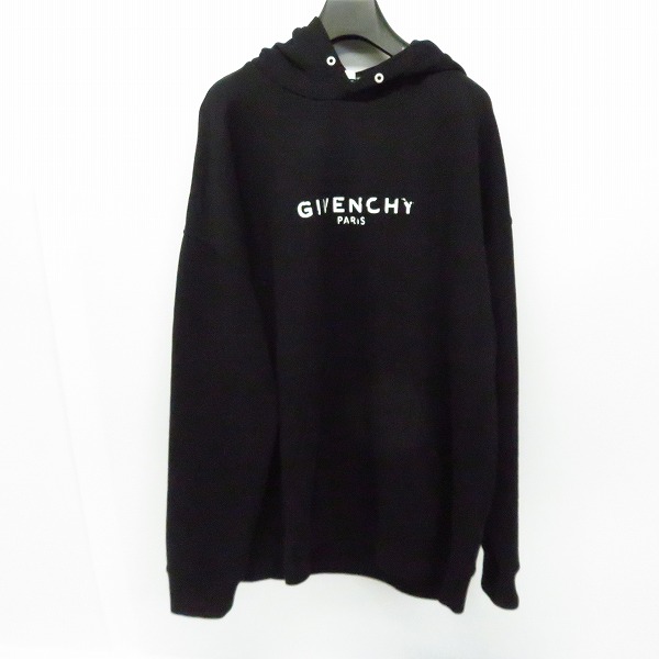 実際に弊社で買取させて頂いたGIVENCHY/ジバンシー 19SS ロゴ プルオーバー パーカー/フーディー BM700R30AF/XXL