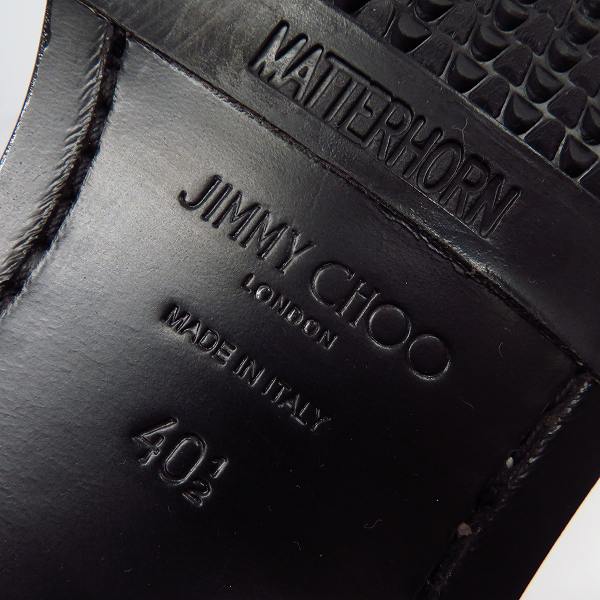 実際に弊社で買取させて頂いたJIMMY CHOO/ジミーチュウ FALCON スタースタッズ レザーシューズ/40.5の画像 5枚目