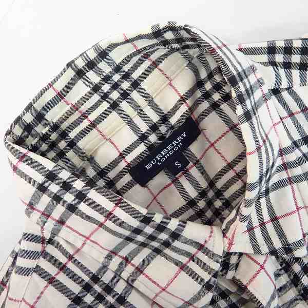 実際に弊社で買取させて頂いたBURBERRY LONDON/バーバリーロンドン ホース刺繍 チェック柄 半袖シャツ Sの画像 2枚目