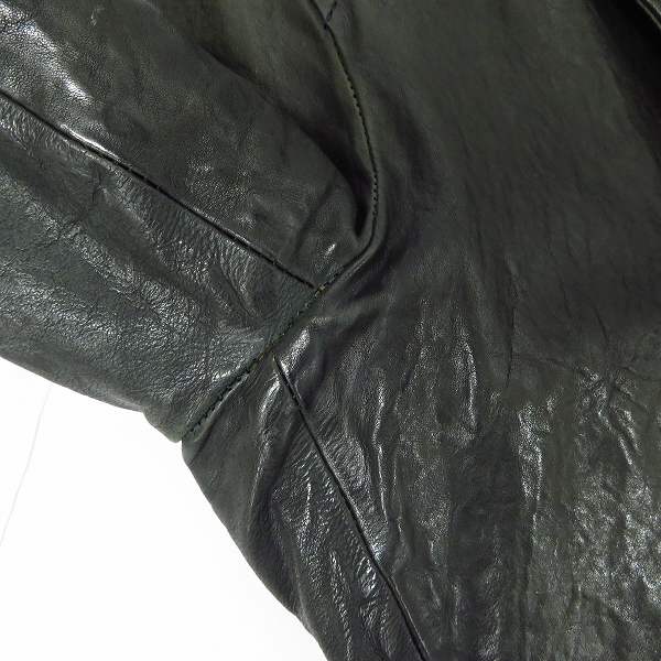 実際に弊社で買取させて頂いたBACKLASH EL DIABLO/バックラッシュ イタリアンダブルショルダー 製品染め ２Ｂジャケット 1254-07/sの画像 5枚目