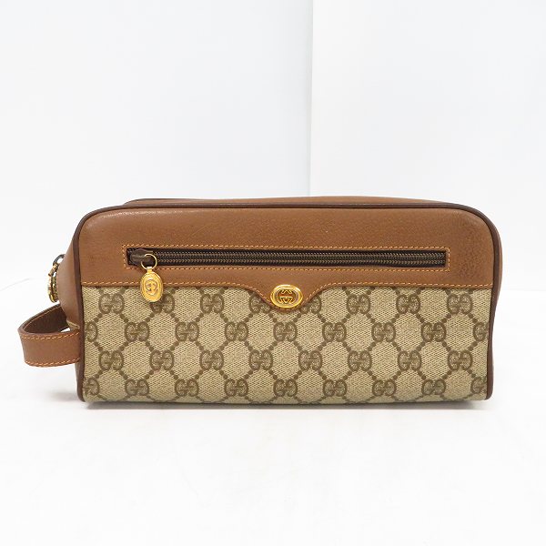実際に弊社で買取させて頂いたGUCCI/グッチ  セカンドバッグ GG 014.122.6087 ブラウン ポーチ の画像 0枚目