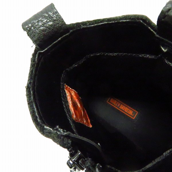 実際に弊社で買取させて頂いたHARLEY-DAVIDSON/ハーレーダビッドソン サイドジップブーツ ブラック US8の画像 4枚目