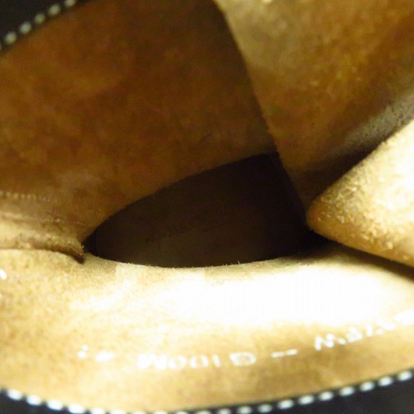 実際に弊社で買取させて頂いたBACK BONE/バックボーン レースアップ レザー ロガーブーツ BB17FW-G100M/ブラック 41の画像 4枚目