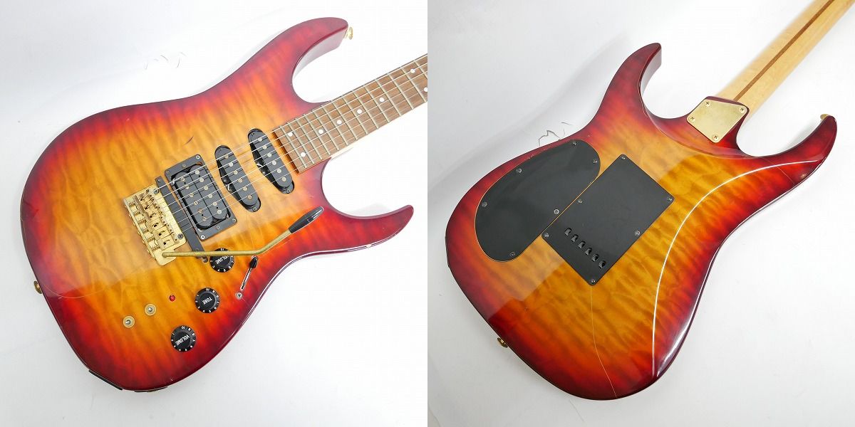 実際に弊社で買取させて頂いた★【難あり】Greco/グレコ Spirits of The Live SSH エレキギター ギグケース付きの画像 3枚目