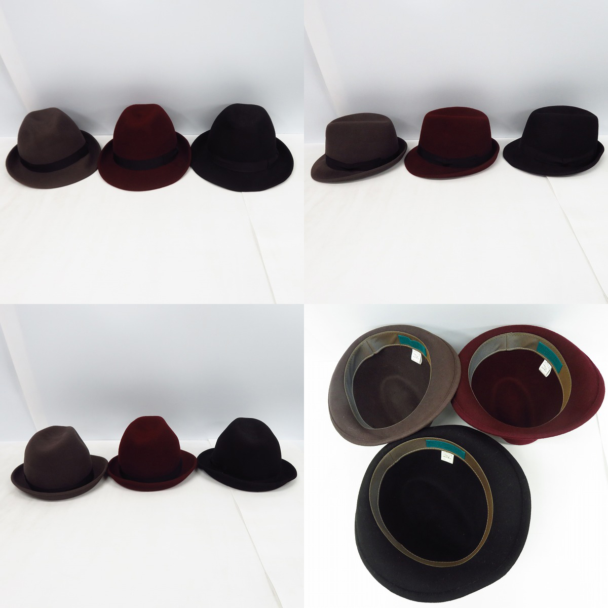 実際に弊社で買取させて頂いたCA4LA/カシラ ウール 中折れ帽子 ハット 5点セットの画像 1枚目