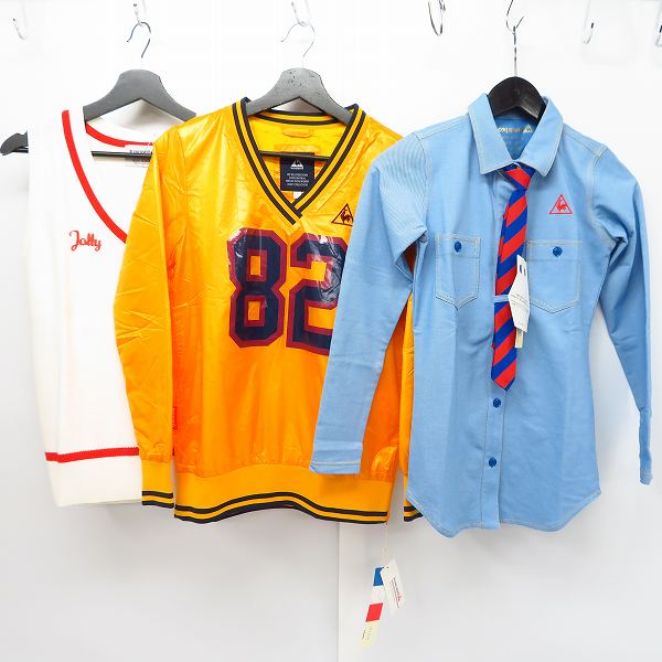 実際に弊社で買取させて頂いた【未使用】le coq sportif/ルコックスポルティフ ゴルフ ポロシャツ/中綿プルオーバー 等 Size：S/M 6点セットの画像 2枚目