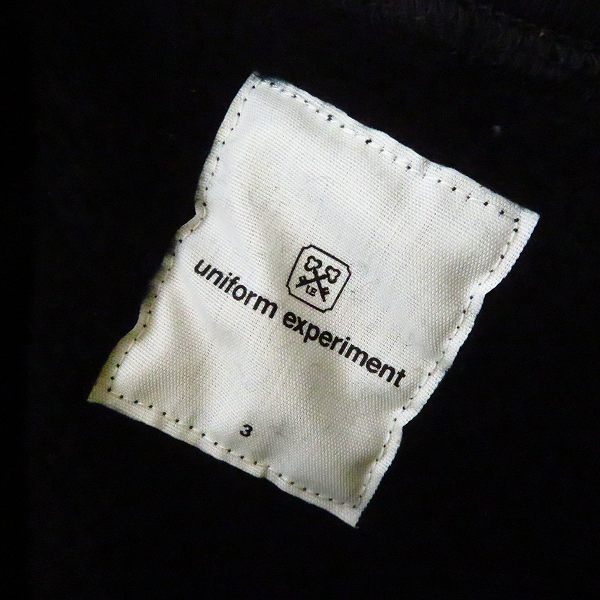 実際に弊社で買取させて頂いたuniform experiment/ユニフォームエクスペリメント 20SS BAGGAGE TAG HOODIE フーディ パーカー UE-200022 3の画像 2枚目
