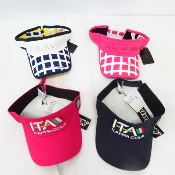 実際に弊社で買取させて頂いた【未使用/おまとめ20点↑】VIVA HEART/ビバハート Kappa/カッパ 他 ロゴ刺繍/花柄等 サンバイザー の画像 2枚目