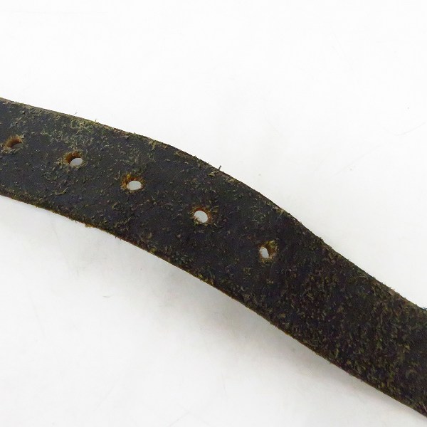 実際に弊社で買取させて頂いたSTANLEY GUESS/スタンリーゲス 1ピースレザーベルトw/マルチスカルバックル ロゴプレートセットの画像 6枚目