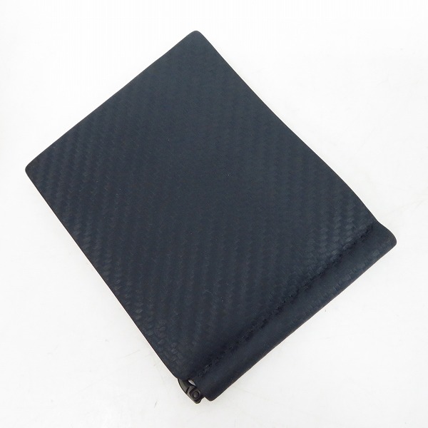 実際に弊社で買取させて頂いたdunhill/ダンヒル CHASSIS/シャーシ  レザー マネークリップ 札ばさみ/二つ折り財布 L2W585Nの画像 1枚目
