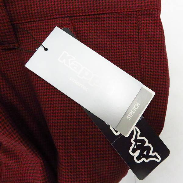 実際に弊社で買取させて頂いた【未使用】KAPPA/カッパ ゴルフ パンツ ブラック/カーキ/ホワイト/ストライプ柄等 サイズ82 5点セットの画像 5枚目