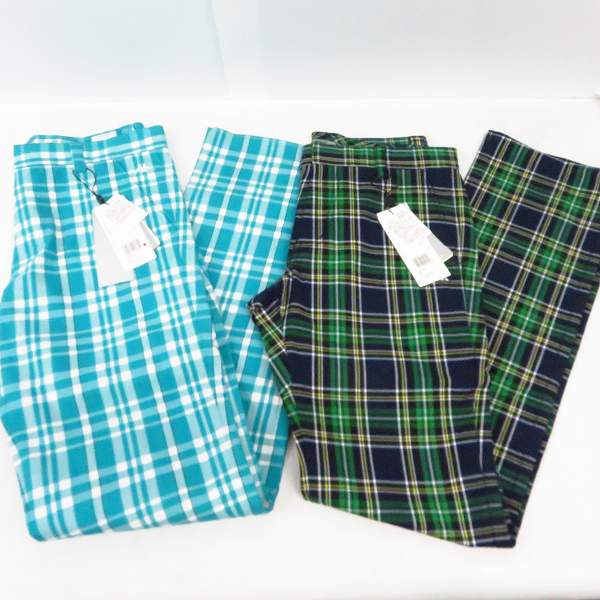 実際に弊社で買取させて頂いた【未使用】KAPPA/カッパ ゴルフ パンツ チェック/ブラック/ピンク/柄物等 サイズ79 5点セットの画像 1枚目