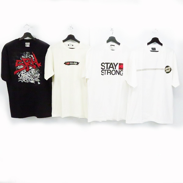 実際に弊社で買取させて頂いた【未使用含む】サンタクルーズ/インディペンデント等 半袖 Tシャツ XL/8点セットの画像 1枚目