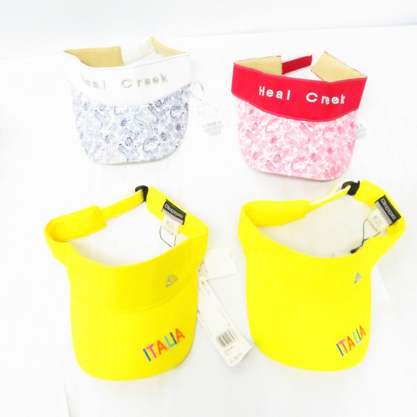 実際に弊社で買取させて頂いた【未使用/おまとめ20点↑】VIVA HEART/ビバハート Kappa/カッパ 他 ロゴ刺繍/花柄等 サンバイザー の画像 1枚目