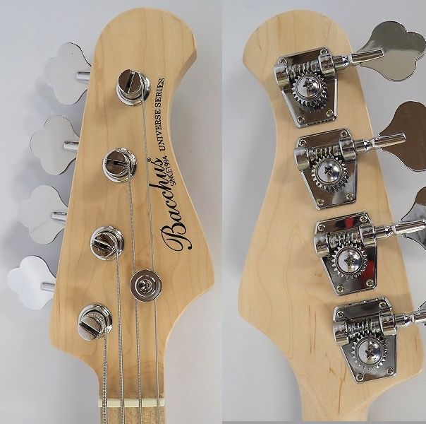 実際に弊社で買取させて頂いた★【美品】Bacchus/バッカス Universe WJB-330M SW ジャズベースType ソフトケース付の画像 3枚目