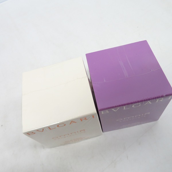 実際に弊社で買取させて頂いた【未開封】BVLGARI/ブルガリ オムニア アメジスト オードトワレ 25ml/クリスタリン オードトワレ 25ml 4点セットの画像 4枚目