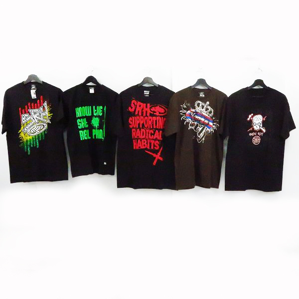 実際に弊社で買取させて頂いた【未使用含む】インディペンデント/サンタクルーズ等 半袖 Tシャツ L/10点セットの画像 2枚目