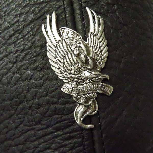 実際に弊社で買取させて頂いたHARLEY-DAVIDSON/ハーレーダビッドソン ウエスタンブーツ メタルプレート付 ブラック US8.5の画像 8枚目