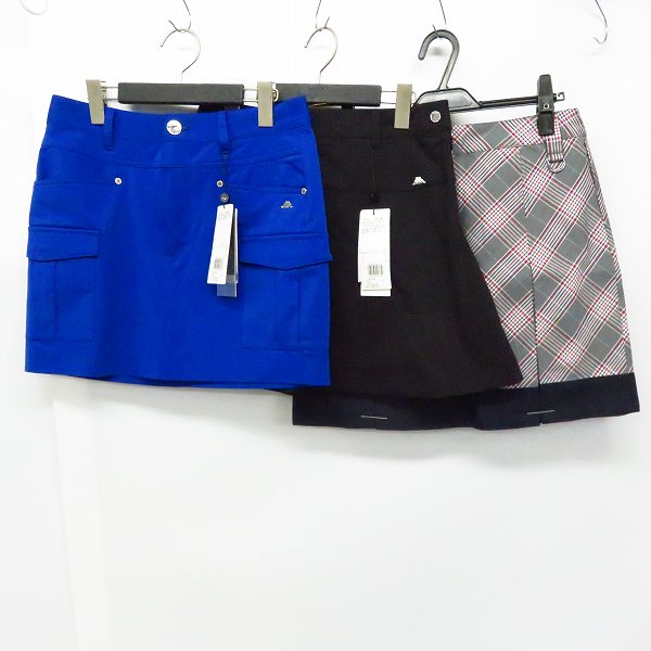 実際に弊社で買取させて頂いた【未使用】kappa/カッパ ゴルフ チェック柄 等 スカート/パンツ Size：M/9 (ウエスト64) 6点セットの画像 1枚目
