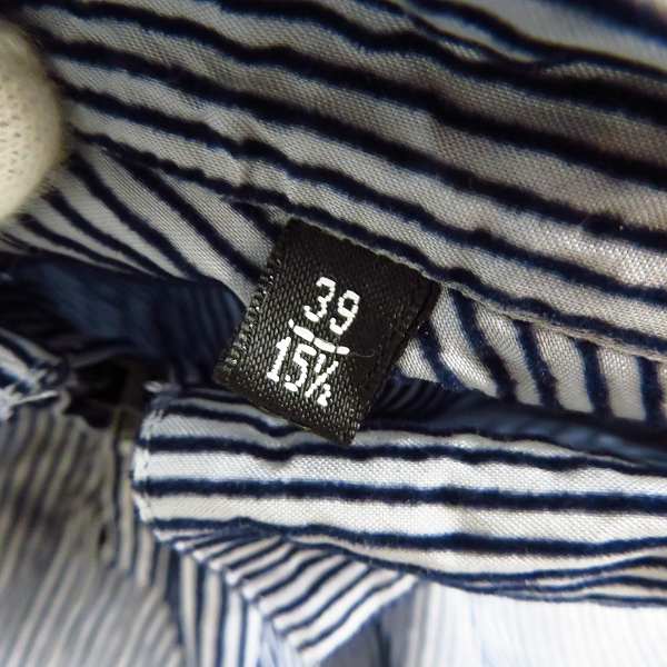 実際に弊社で買取させて頂いたGIORGIO ARMANI/ジョルジオ アルマーニ シルクコットン ジップアップシャツ/39の画像 5枚目