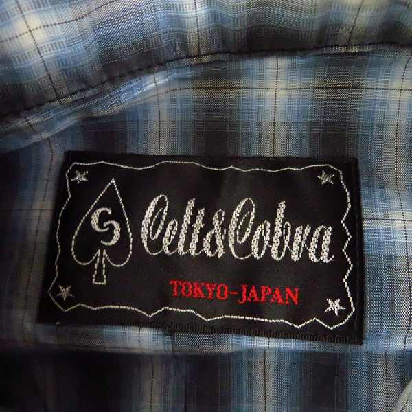実際に弊社で買取させて頂いたCELT&COBRA/ケルトアンドコブラ ロングスリーブウエスタンシャツ 長袖 チェック柄/Sの画像 2枚目