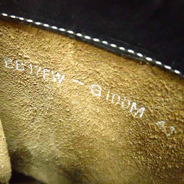 実際に弊社で買取させて頂いたBACK BONE/バックボーン レースアップ レザー ロガーブーツ BB17FW-G100M/ブラック 41の画像 5枚目