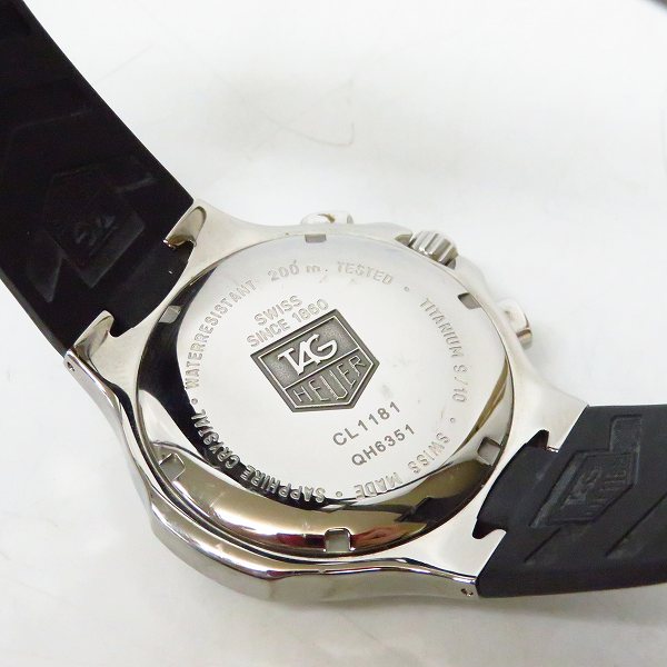 実際に弊社で買取させて頂いたTAG HEUER/タグホイヤー KIRIUM/キリウム クロノグラフ 腕時計 CL1181【動作未確認】の画像 3枚目