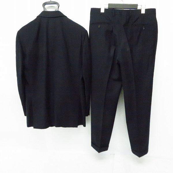 実際に弊社で買取させて頂いたBURBERRY LONDON/バーバリー ロンドン ストライプ柄スーツ ジャケット/パンツ セットアップスーツ/46の画像 1枚目