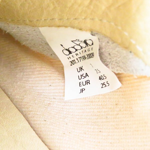 実際に弊社で買取させて頂いたDIADORA HERITAGE/ディアドラヘリテージ WHITE PACK スニーカー 171904-20009/25.5の画像 5枚目