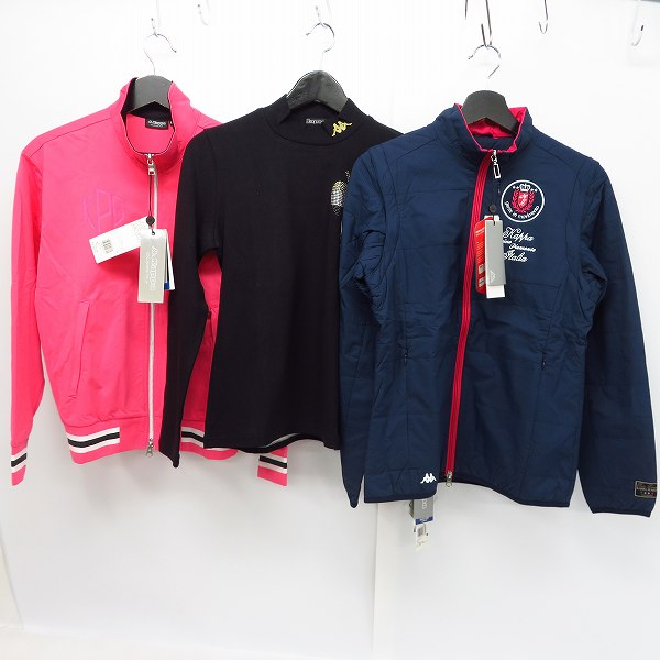 実際に弊社で買取させて頂いた【未使用】kappa/カッパ ゴルフ トラックジャケット/ポロシャツ/中綿ジャケット 他 Size：L 6点セットの画像 1枚目