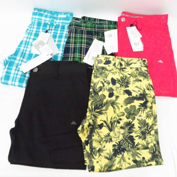 実際に弊社で買取させて頂いた【未使用】KAPPA/カッパ ゴルフ パンツ チェック/ブラック/ピンク/柄物等 サイズ79 5点セット