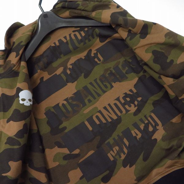 実際に弊社で買取させて頂いたHYDROGEN/ハイドロゲン スカスタッズ ジップアップ パーカー/Mの画像 4枚目