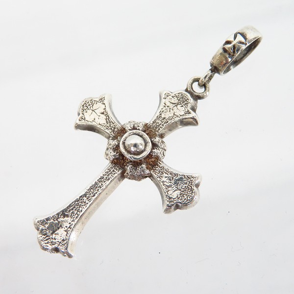 実際に弊社で買取させて頂いたLoree Rodkin Gothic/ローリーロドキン ゴシック アンティークリーフクロスペンダント