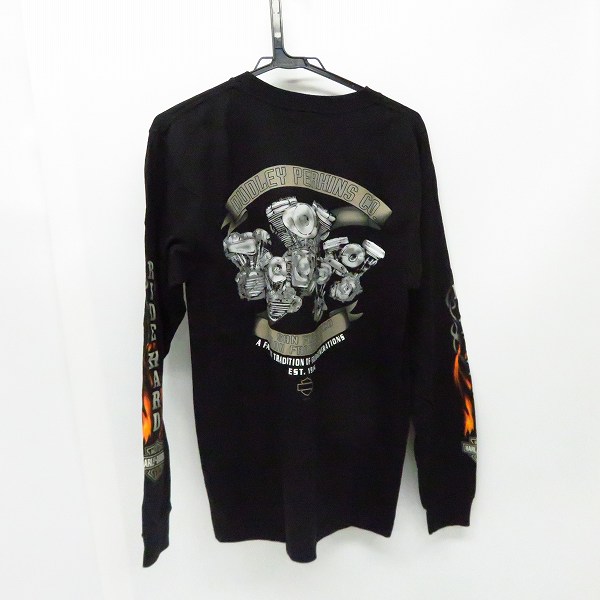 実際に弊社で買取させて頂いたHARLEY-DAVIDSON/ハーレーダビッドソン SAN FRANCISCO/サンフランシスコ ロングスリーブ ファイヤープリント Mの画像 1枚目