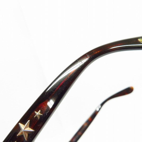 実際に弊社で買取させて頂いたJIMMY CHOO/ジミーチュウ スタースタッズ デザイン サングラス SADE/F/S TVDJDの画像 7枚目