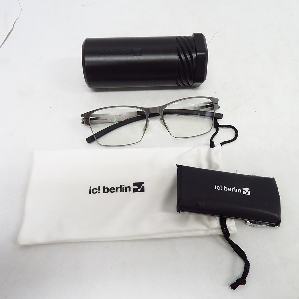 実際に弊社で買取させて頂いたic! berlin/アイシーベルリン 眼鏡/メガネフレーム model : luke j.y. 863424の画像 8枚目