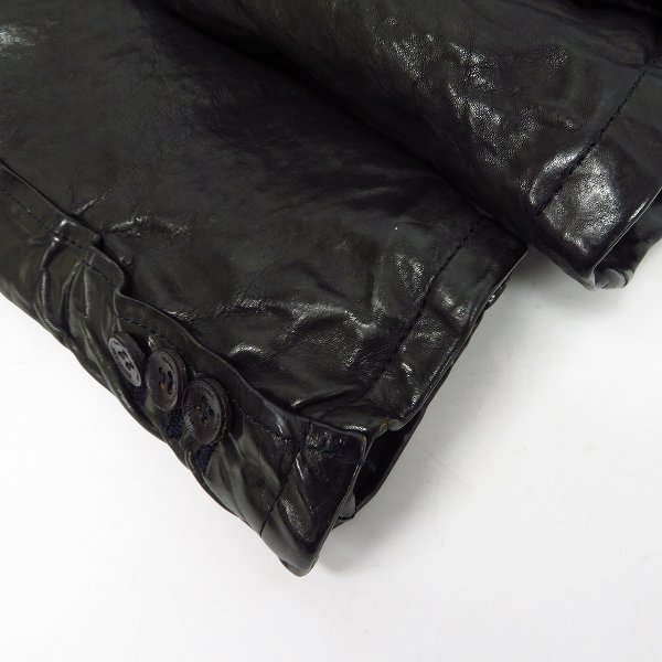 実際に弊社で買取させて頂いたBACKLASH EL DIABLO/バックラッシュ イタリアンダブルショルダー 製品染め ２Ｂジャケット 1254-07/sの画像 7枚目