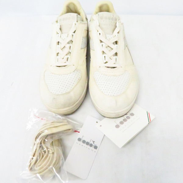 実際に弊社で買取させて頂いたDIADORA HERITAGE/ディアドラヘリテージ WHITE PACK スニーカー 171904-20009/25.5の画像 7枚目