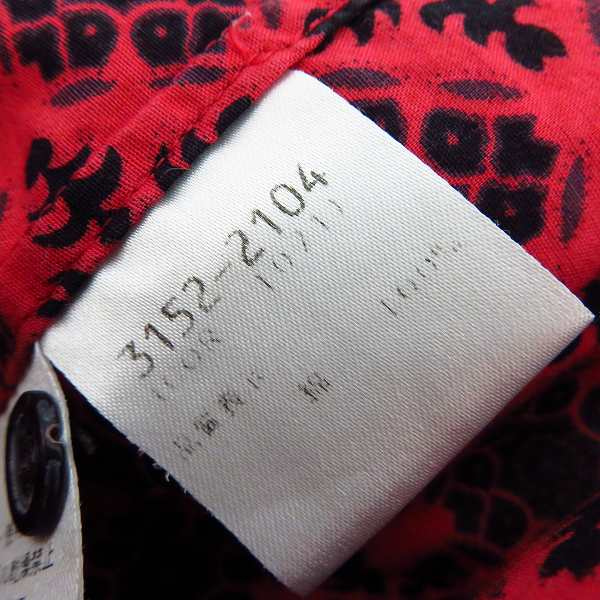 実際に弊社で買取させて頂いたDries Van Noten/ドリスヴァンノッテン 幾何学模様 総柄 半袖シャツ/48の画像 3枚目