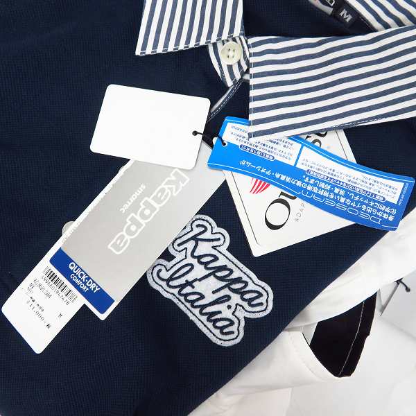 実際に弊社で買取させて頂いた【未使用】kappa/カッパ ゴルフ ダウンジャケット/ポロシャツ/トラックジャケット 他 Size：M 6点セットの画像 7枚目