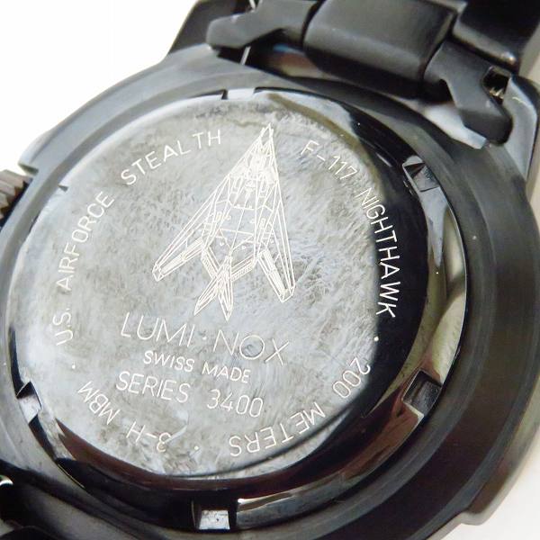 実際に弊社で買取させて頂いたLUMINOX/ルミノックス F-117 ナイトホーク 3400-200 腕時計の画像 3枚目