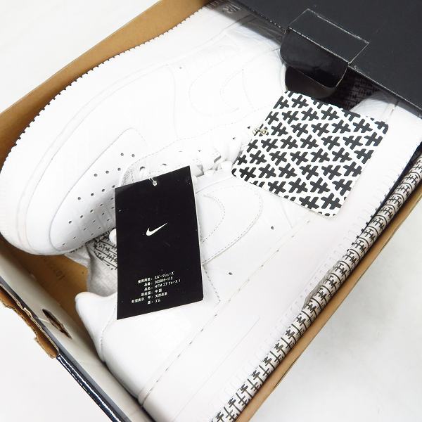 実際に弊社で買取させて頂いた【観賞用】NIKE×FRAGMENT DESIGN/ナイキ×フラグメント HTM AIR FORCE 1/エアフォース1 ホワイト 305895-112/27.5の画像 7枚目